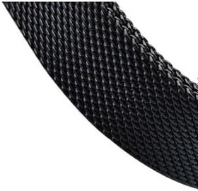 Resim Huawei Watch GT 3 Pro ile Uyumlu Titanium Hasır Metal Örgülü Ayarlanabilir Kordon, Siyah 