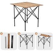 Resim Argeus 54023 Akordion Katlanabilir Ahşap Kamp ve Piknik Masası 