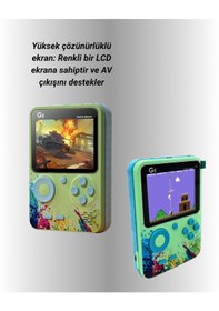 Resim 500 Oyun Hafızalı G5 Game Box - Renkli Lcd Ekranlı 