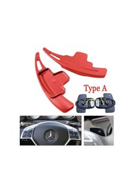 Resim Mercedes A B C E Gla Kırmızı F1 Kulakçık Pedal W177 W246 W204 W212 Kırmızı 