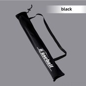 Resim Springsun Spor Topu Sopası Korumalı Çanta - Kalın Kadife Malzeme, El/çanta İki Kullanıma Uygun, 78cm Siyah Futbol Topu Sopası Çantası Siyah 