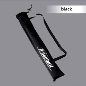 Resim Springsun Spor Topu Sopası Korumalı Çanta - Kalın Kadife Malzeme, El/çanta İki Kullanıma Uygun, 78cm Siyah Futbol Topu Sopası Çantası Siyah 