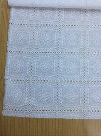 Resim Seron Dantelli Beyaz Raf Örtüsü (50cm X 5metre) 