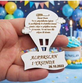 Resim Balon Temalı Magnet Kişiye Özel 25 Adettir No 047 