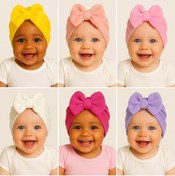 Resim Cherub Baby Bebek Çift Kat Fiyonklu Bebek Bone 