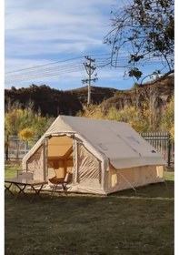 Resim 12 Kişilik 4 Mevsim Şişme Kamp Çadırı 300x400x210 Çok Renkli 