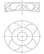 Resim Mahle 0400615 Piston Segman 0.60 (-0.20MM KİSA) 75 Mm (PEUGEOT: 206 1.6 DV6 COMMON 0628V1 (WK157666) 