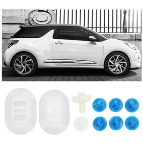 Resim Wezone Citroen Ds3 2009-2015 İçin Yan Etiket Sabitleme Klips Seti - 1610186180 Oem Numara, Abs Malzeme, 10 Adet 