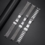 Resim 20mm 22mm Katı Paslanmaz Çelik Bant Skx007/009 SRPD63K1 Kavisli Uçlu Erkek Spor Kayışı Jubilee için Oyster 