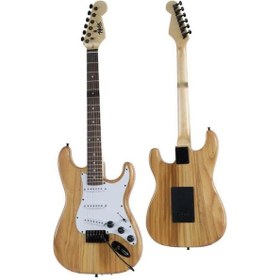 Resim Midex Rph-320wd Ahşap Renk Strat Kasa Sss Elektro Gitar Seti 