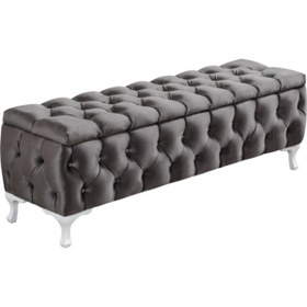 Resim aldagelsin Sandıklı Chester Puf Bench Ayakucu Koltuk 120 Cm 