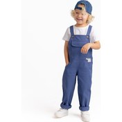 Resim Unisex Gabardin Salopet Mavi Mavi 