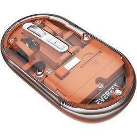 Resim Everest Sm-bt29 Glassy Turuncu Transparan 2in1 Bluetooth Ve 2.4ghz Kablosuz Mouse Sm-bt29 