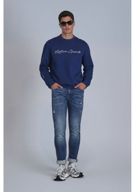 Resim Lufian Brıce Smart Jean Erkek Pantolon Slim Fit Mavi Mavi 112200210100300 Mavi 