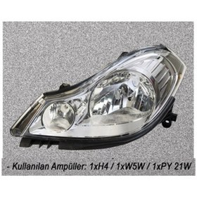 Resim Clıo Thalıa Symbol 2009-2012 Sol Far Motorsuz 260606079r Ayfar 