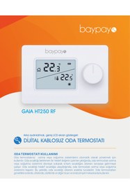 Resim BAYPAYO Oda Termostatı modem dahil Kablosuz Wireless 