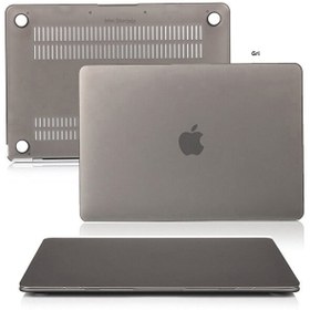 Resim Gri Macbook Pro Kılıf 15 Inç A1398 Ile Uyumlu 2012/2015 Yılı Mat 