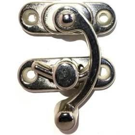 Resim Yay Gözü, Ahşap Kutu Klipsi - Küçük 28X33 Mm, Nikel 1 Adet ( Lisinya ) 
