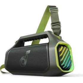 Resim Anker Soundcore Boom 2 Plus Bluetooth Hoparlör - 140W- 2+2 Stereo Kanal - Bassup 2.0 - 30W Hızlı Şarj - 20 Saat Oynatma Süresi - Ipx7 Su Geçirmezlik - Rgb Işıklar - Usb-C - Özel Eq - Yeşil - A3134 