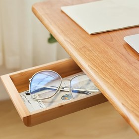 Resim Masa Altı Çekmeceli Ahşap, Kendinden Yapışkan Gizli Çekmece Organizer, Kolay Kurulum Elle Yapımı Masa Altı Depolama, Takılabilir Kalem Telefon Tutucu Ofis Ev Sınıfı İçin 