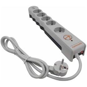 Resim Tuncmatik Beşli Akım Korumalı 2 Usb Girişli Priz Beyaz 