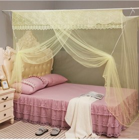 Resim Sones Ev Öğrenci Yurdu İçin Tek Kapılı Cibinlik Kare Çatı, Boyut: 1,5x2,0x1,8 Metre Sarı 