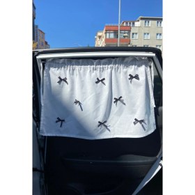 Resim Cherila Bebekler Için 4 Mevsim Güneşlik ve Koruyucu Tüm Araçlara Uygun Araba Perdesi (2 Adet) 