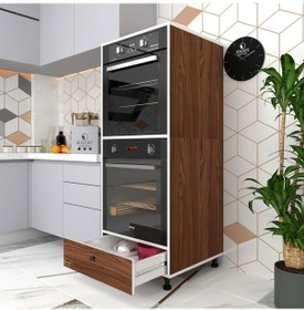 Resim Kenzlife fırın dolabı naime cvz 145*60*56 mutfak çekmeceli ayaklı banyo kiler ofis 