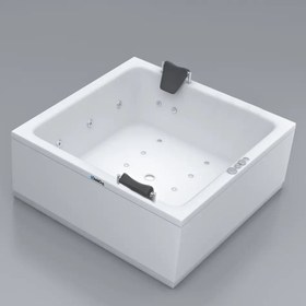 Resim Atos | Jakuzi | Düz - 160x160 / Beyaz / 2 Kişilik 