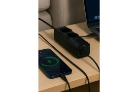 Resim Colezium 67W Hızlı Şarjlı Akıllı Çoklu Priz - 2000W Güç, 2 Usb-C + 2 Usb-A Çıkışlı, Telefon &amp; Laptop Uyumlu 