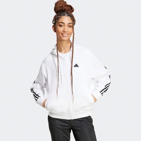 Resim adidas Future Icons 3-Stripes Full Zip Kadın Beyaz Eşofman Üstü 