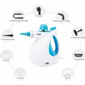Resim NV602 Mini Steam Cleaner Çok Fonksiyonlu 9 Parça Buharlı Temizlik Makinesi 