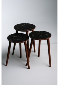 Resim Madrid Zigon Sehpa Bendir Krem 