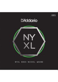 Resim D'addario Nyxlb065 Bas Tek Tel. Nyxl Serisi. Nikel Sarım. .065 Ga 
