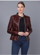 Resim Basics & More Kadın Deri Ceket B49 001 