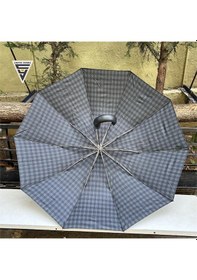 Resim Snotline April A-228g Elite G6 Otomatik 10 Telli Şemsiye Ekose Gri 