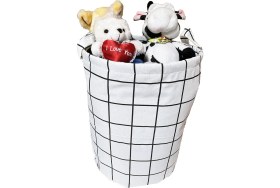 Resim Vip Home Concept Vip Çamaşır Sepeti Çift Kat Kumaşlı Katlanabilir Sepet-Beyaz Pano 