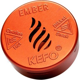 Resim KEFO GOLD Kefo Sarı Rock Star Lüle + Kırmızı Kefo Ember Nargile Közlük Cezve 