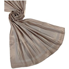 Resim Mim Eşarp Mısırlı Eşarpları Parıltılı Bantlı Elegance Prenses Şal Koyu Pudra 