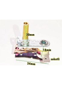 Resim Waffle, Fritöz ve Ağda Makinesi Termostadı Bimetal 20MM 10A 