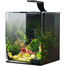 Resim Anubias Shrimp Nano Akvaryum Set Siyah 29x29x35 Cm 
