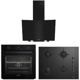 Resim Arçelik AFC 330 S - OCD T 651 ES - P 12 YES Siyah Dijital Ekonomik Ankastre Set 