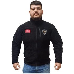Resim Taktik 5 Cepli Pls Polar Siyah Renk Bayrak Nakış Işlemeli Siyah 