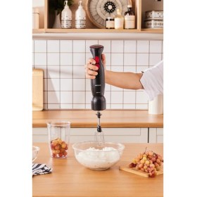 Resim Çok Amaçlı Mutfak Robotu ve Blender Seti, 2000 W, Siyah 