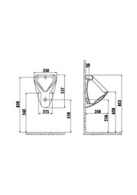 Resim Creavit Pisuvar Üstten Su Girişli Tp630 