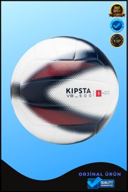 Resim Overpet Pro Voleybol Topu Gri-mavi-kırmızı V500 Voleybol Antrenman Topu 