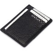 Resim Siyah Deri Unisex Kredi Kartlık - S1KK00001676-A41 