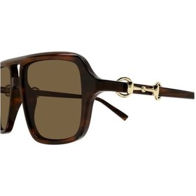 Resim Guccı 2052s 009 55 Unisex Güneş Gözlüğü Kahverengi 