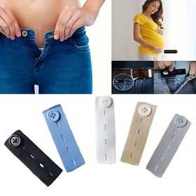Resim 5 adet Düğmeli Kot için Ayarlanabilir Elastik Bel Uzatıcı - Hamile Kadınlar, Ağırlık Değişimi, Erkek ve Kadın Pantolonları için Rahat Uyum - Kullanımı Kolay, Dikiş Gerektirmez, Hamile Giyim | Çok Yönlü Giyim Uzatıcıları | Dayanıklı Bağlantılar 