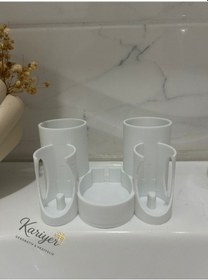 Resim Elektronik Diş Fırçası Için Stand Oral-b Şarjlı Diş Fırçası Standı Beyaz 